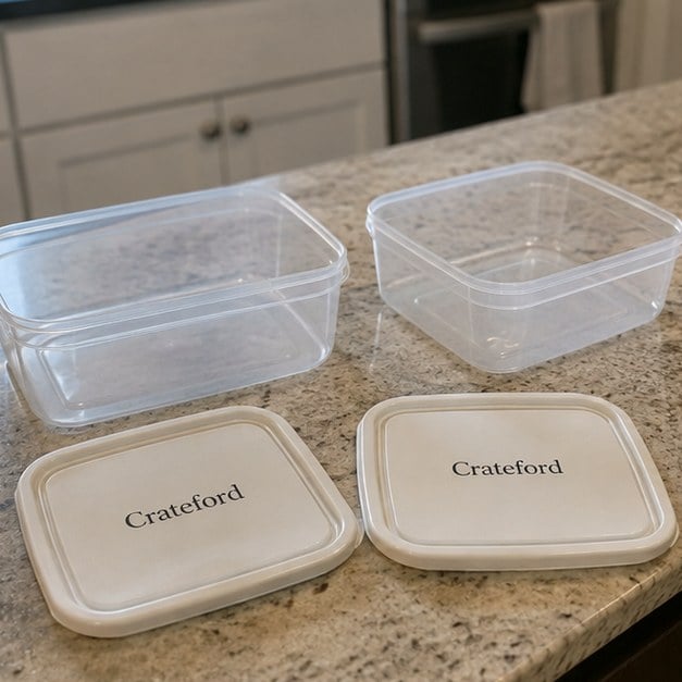 Custom food containers — customer photo