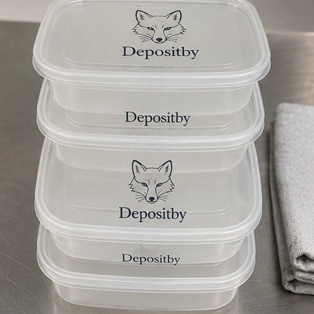 Customized food containers for central production and batch kitchens