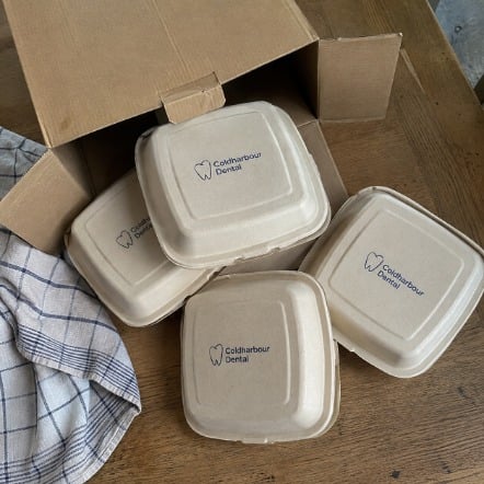Food containers with logo printing