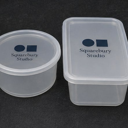 Promotional custom food containers with company logo